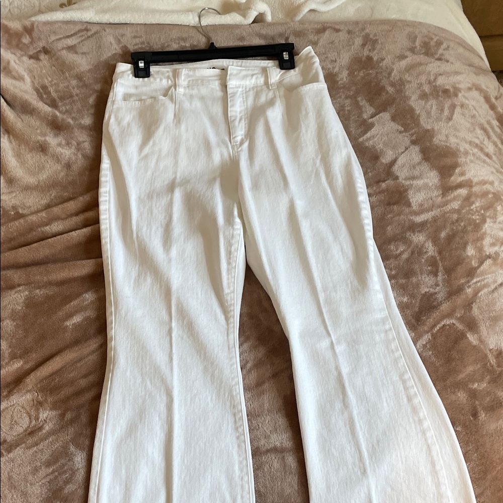 INC International Concepts Ivory Flare Pants